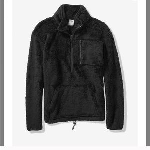 Victoria’s Secret pink teddy half zip jacket